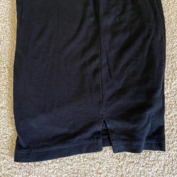 Marine Layer Lexi Rib Long Sleeve Midi Dress in Black - Picture 12 of 15